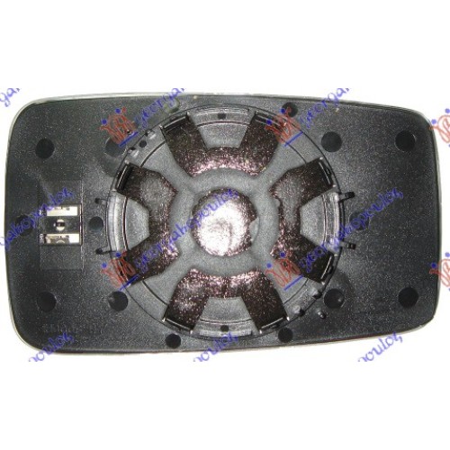 Xham për pasqyrë ngjyrë e kaltër me ngrohje (xham asferik) për AUDI 80 86-91 - OEM: 893857535F