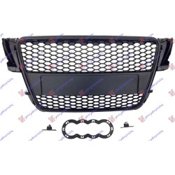 Maskë pvc/grilë (rs pamje) me ngjyrë të zezë për AUDI A5 07-11 - OEM: TUNNING