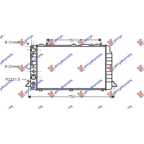 Radiator për motor 1.6-2.0 benzinë-1.9TDi (59.6x35.8x44) (MAHLE BEHR) për AUDI 80 91-94 Radiator për motor 1.6-2.0 benzinë-1.9TDi (59.6x35.8x44) (MAHLE BEHR) për AUDI 80 91-94