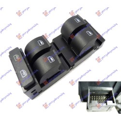 Ndërprerës në derën e përparme (katërfish) (16 pinë) për AUDI A3 96-03 - OEM: 4B0959851B