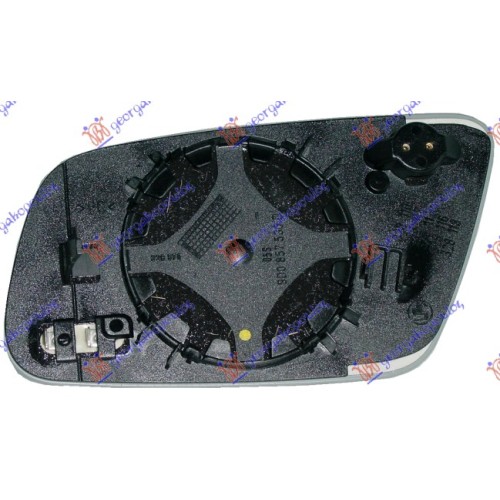 Xham për pasqyrë ngjyrë e kaltër me ngrohje 00- (xham i lakuar) për AUDI A3 96-03 - OEM: 8D0857536D