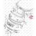Shtërngues/mbajtës në parakolpin e përparmë plastik për AUDI A3 03-08 - OEM: 8P0807184A