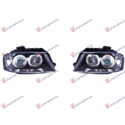 Fenerë set eagle eyes me ngjyrë të zezë për AUDI A3 03-08 Fenerë set eagle eyes me ngjyrë të zezë për AUDI A3 03-08