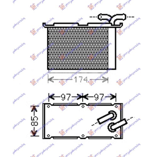 Interkuler shtesë 1.4 TSi benzinë (120x200x60) për AUDI A3 03-08 - OEM: 03C145749B