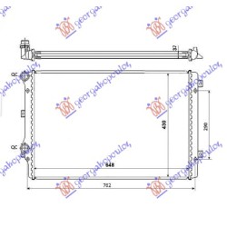 Radiator për motor 1.8 FSi benzinë (650x450x34) për AUDI A3 03-08 - OEM: 1K0121251L Radiator për motor 1.8 FSi benzinë (650x450x34) për AUDI A3 03-08 - OEM: 1K0121251L