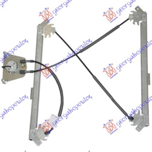 Ngritës/rregullator për dritaren e përparme elektrik 5 dyer (pa motor) (А cilësi) për AUDI A3 03-08 - OEM: 8P4837462A