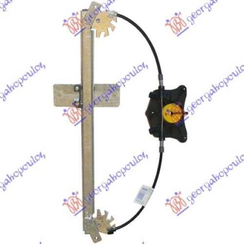 Ngritës/rregullator për dritaren e pasme elektrik (pa motor) (А cilësi) për AUDI A3 03-08 - OEM: 8P4839461A