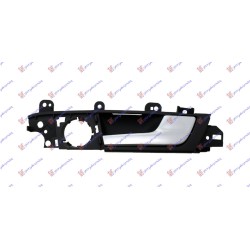 Dorezë për derën e pasme e brendshme argjendtë/e zezë për AUDI A3 03-08 - OEM: 8P4839020E7PE