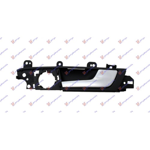 Dorezë për derën e pasme e brendshme argjendtë/e zezë për AUDI A3 03-08 - OEM: 8P4839020E7PE Dorezë për derën e pasme e brendshme argjendtë/e zezë për AUDI A3 03-08 - OEM: 8P4839020E7PE