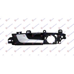 Dorezë për derën e pasme e brendshme argjendtë/e zezë për AUDI A3 03-08 - OEM: 8P4839019E7PE