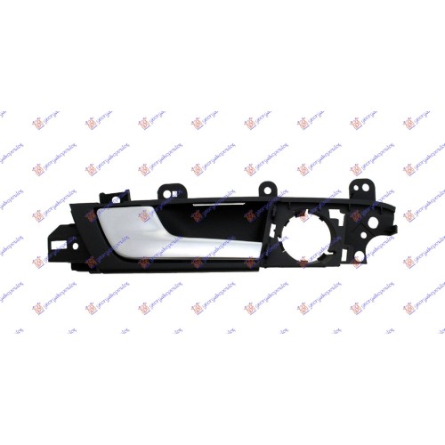 Dorezë për derën e pasme e brendshme argjendtë/e zezë për AUDI A3 03-08 - OEM: 8P4839019E7PE Dorezë për derën e pasme e brendshme argjendtë/e zezë për AUDI A3 03-08 - OEM: 8P4839019E7PE
