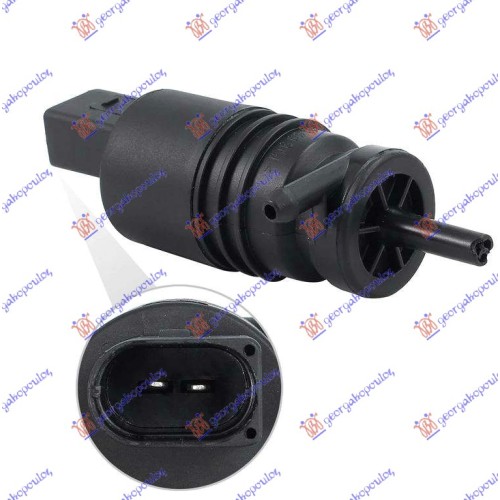 Motor për rezervuar për lëngun për larës dritaresh (konektor i gjatë) (1 pompë) për AUDI A2 00-05 - OEM: 1K0955651