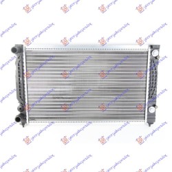 Radiator për motor benzinë/dizel-1.9TDi (marsh automatik) (me/pa kondicioner) (63x41) për AUDI A4 94-00 - OEM: 8D0121251BE