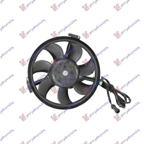 Ventilator për radiatorpër motor (Motor + helikë + база) (280mm) (lidhës elektriki rrumbullakët) për AUDI A4 94-00 - OEM: 1011638