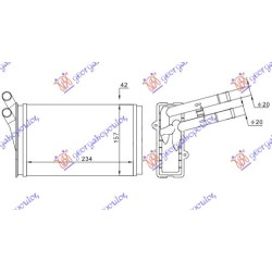 Ngrohës kabine (M) me/pa kondicioner (235x155) për AUDI A4 94-00 - OEM: 8D1819030A Ngrohës kabine (M) me/pa kondicioner (235x155) për AUDI A4 94-00 - OEM: 8D1819030A