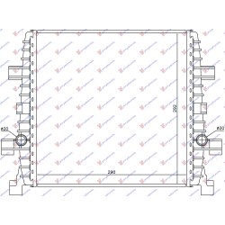 Radiator shtesë për motor 3.0 TFSI (marsh automatik) (29x29,2x2,5) për AUDI Q7 06-09 - OEM: 7L8121212A Radiator shtesë për motor 3.0 TFSI (marsh automatik) (29x29,2x2,5) për AUDI Q7 06-09 - OEM: 7L8121212A