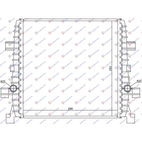 Radiator shtesë për motor 3.0 TFSI (marsh automatik) (29x29,2x2,5) për AUDI Q7 06-09 - OEM: 7L8121212A Radiator shtesë për motor 3.0 TFSI (marsh automatik) (29x29,2x2,5) për AUDI Q7 06-09 - OEM: 7L8121212A