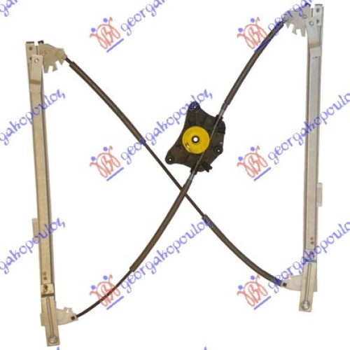 Ngritës/rregullator për dritaren e pasme elektrik (pa motor) (А cilësi) për AUDI Q7 06-09 - OEM: 4L0839462A