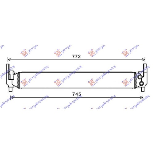 Radiator shtesë për motor 1.2TSI (646x86x56) për AUDI A1 14-18 - OEM: 6R0145805E
