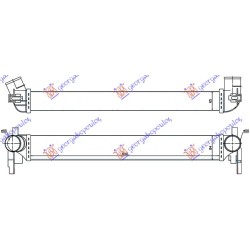 Interkuler 1.2/1.6 TDi dizel (640x82x64) për AUDI A1 14-18 - OEM: 6R0145805