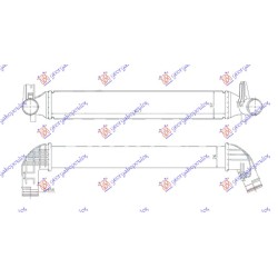 Interkuler 1.4 TSi - 1.8 TFSi benzinë (620x100x76) për AUDI A1 14-18 - OEM: 6R0145805C