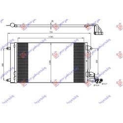 Radiator për kondicioner benzinë - dizel (580x350x16) (MAHLE BEHR) për AUDI A1 14-18 - OEM: 6C0816411B Radiator për kondicioner benzinë - dizel (580x350x16) (MAHLE BEHR) për AUDI A1 14-18 - OEM: 6C0816411B