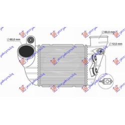 Interkuler 1.8T benzinë (183x161) për AUDI TT 98-06 - OEM: 0N0145803C