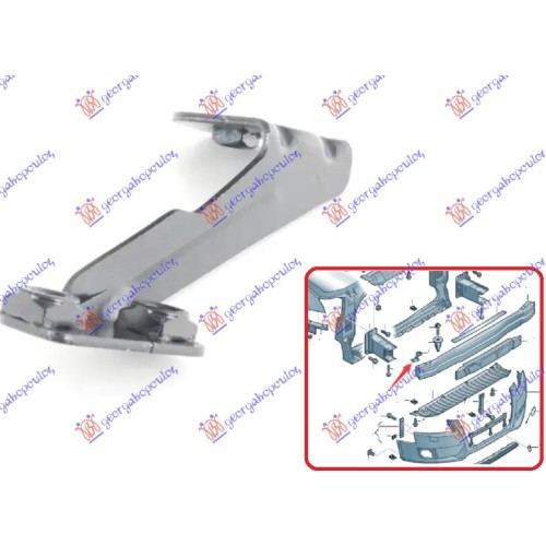 Mbajtës shinë/bazë për parakolpin i përparmë për AUDI A4 07-11 - OEM: 8K0807334A Mbajtës shinë/bazë për parakolpin i përparmë për AUDI A4 07-11 - OEM: 8K0807334A