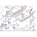 Mbajtës për shinë/bazë e parakolpit të pasëm (alumin) për AUDI A4 11-15 - OEM: 8K0807332A