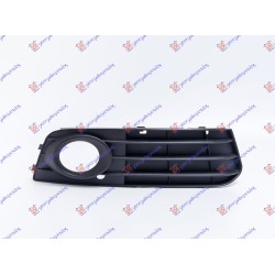 Grilë në parakolpin e përparmë (me hapje për drita të mjegullës) e zezë për AUDI A4 07-11 - OEM: 8K0807682A01C