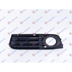 Grilë në parakolpin e përparmë (me hapje për drita të mjegullës) e zezë për AUDI A4 07-11 - OEM: 8K0807681A01C