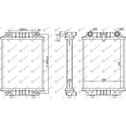 Radiator shtesë për motor 3.0 TFSI (marsh manual/automatik) (23,5x18,8x2,6) për AUDI A4 11-15 - OEM: 8K0121212 Radiator shtesë për motor 3.0 TFSI (marsh manual/automatik) (23,5x18,8x2,6) për AUDI A4 11-15 - OEM: 8K0121212