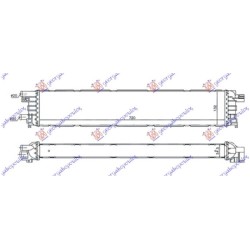 Radiator shtesë për motor 3.0 TFSI/SQ5 benzinë 2.0 Tdi dizel (720x132x55) për AUDI A4 11-15 - OEM: 4G0145804 Radiator shtesë për motor 3.0 TFSI/SQ5 benzinë 2.0 Tdi dizel (720x132x55) për AUDI A4 11-15 - OEM: 4G0145804