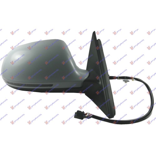 Pasqyrë elektrike me ngrohje (gati për ngjyrosje) (me drita pulsuese) -10 (6 pinë (А cilësi) (xham i lakuar) për AUDI A4 07-11 - OEM: 8K185741001C