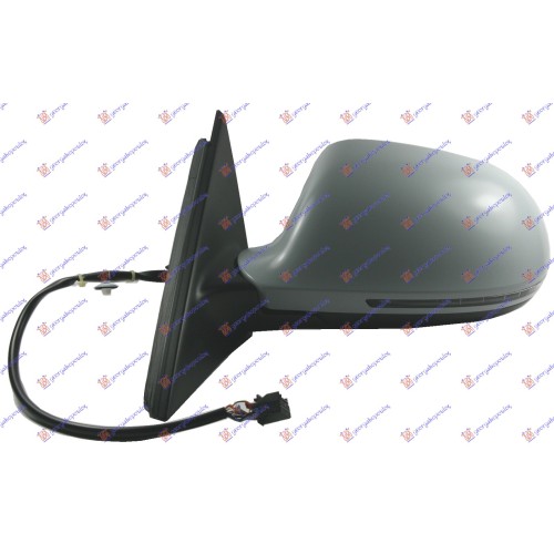 Pasqyrë elektrike me ngrohje (gati për ngjyrosje) (me drita pulsuese) -10 (6 pinë (А cilësi) (xham asferik) për AUDI A4 07-11 - OEM: 8K185740901C