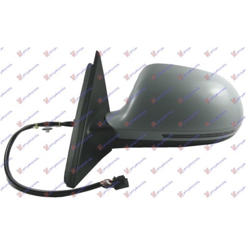 Pasqyrë elektrike me ngrohje (gati për ngjyrosje) (me drita pulsuese) -10 (6 pinë) (xham asferik) për AUDI A4 07-11 - OEM: 8K185740901C