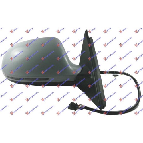 Pasqyrë elektrike me ngrohje (gati për ngjyrosje) (elektrik-me palosje) + memorie (me drita pulsuese) -10 (14 (xham asferik) për AUDI A4 07-11 - OEM: 8K1857410F01C