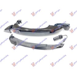 Dorezë e derës së përparme + (Derë e pasme i majtë=i djathtë) e jashtme (me sensor) Komplet për AUDI A1 10-14 - OEM: 8T0837205AGRU
