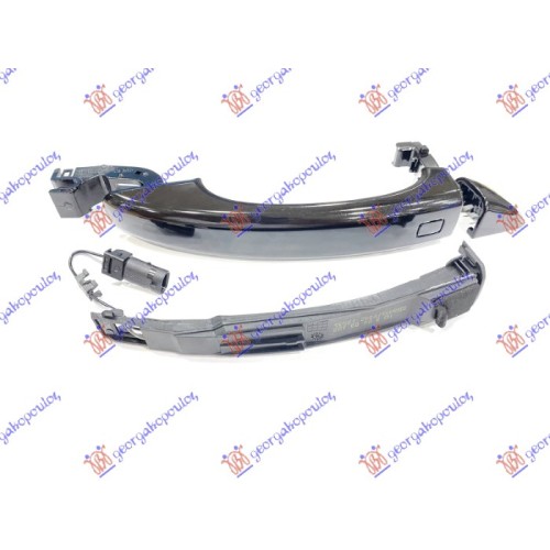 Dorezë e derës së përparme e jashtme (me sensor) Komplet për AUDI A1 10-14 - OEM: 8T0837205AGRU Dorezë e derës së përparme e jashtme (me sensor) Komplet për AUDI A1 10-14 - OEM: 8T0837205AGRU
