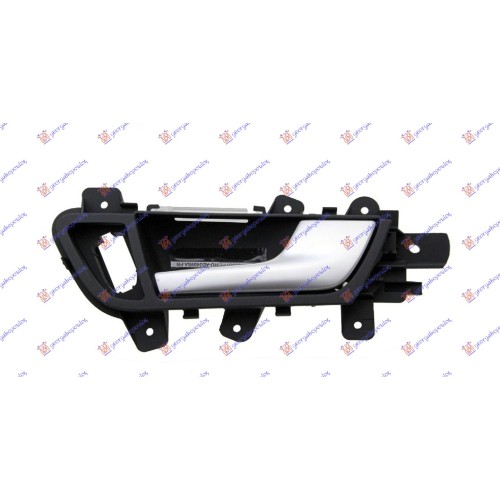 Dorezë e derës së përparme e brendshme (argjendtë e zezë) për AUDI A4 11-15 - OEM: 8K0837020A7PE