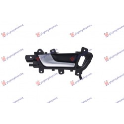 Dorezë për derën e pasme e brendshme (argjendtë dhe me ngjyrë të zezë) për AUDI A4 11-15 - OEM: 8K0839019A7PE Dorezë për derën e pasme e brendshme (argjendtë dhe me ngjyrë të zezë) për AUDI A4 11-15 - OEM: 8K0839019A7PE