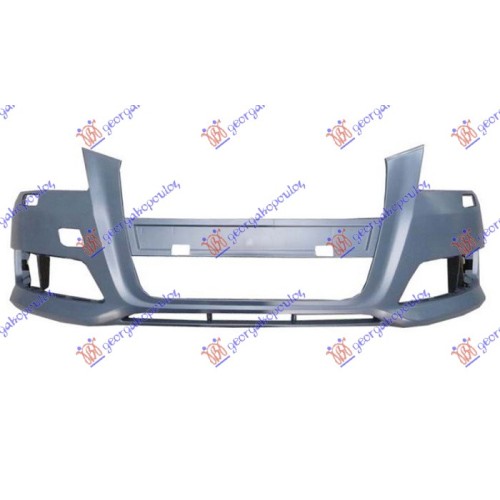 Parakolpi i përparmë (gati për ngjyrosje) (me hapje për spërkatëse) (me/pa sensorë) për AUDI A3 08-12 - OEM: 8P0807105F
