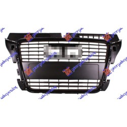 Maskë pvc/grilë pa me shkëlqim-me ngjyrë të zezë/me kornizë me ngjyrë të zezë për AUDI A3 08-12 - OEM: 8P0853651HVMZ Maskë pvc/grilë pa me shkëlqim-me ngjyrë të zezë/me kornizë me ngjyrë të zezë për AUDI A3 08-12 - OEM: 8P0853651HVMZ