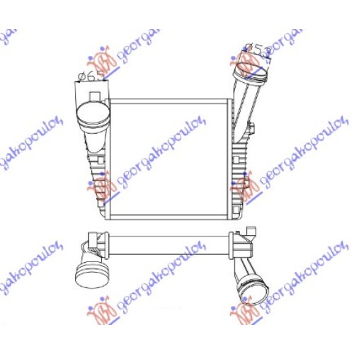 Interkuler 3.0TDi dizel (286x292x50) (F66/54) për AUDI Q7 06-09 - OEM: 7L6145804