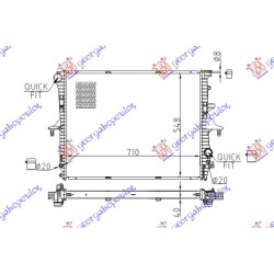 Radiator për motor të gjitha modelet benzinë/dizel (marsh manual/automatik) (me/pa kondicioner) (71x55) për AUDI Q7 06-09 - OEM: 7L0121253 Radiator për motor të gjitha modelet benzinë/dizel (marsh manual/automatik) (me/pa kondicioner) (71x55) për AUDI Q7 06-09 - OEM: 7L0121253