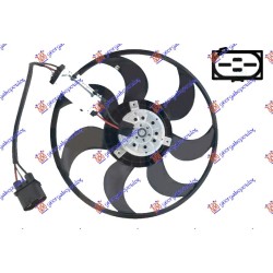 Ventilator (Motor + helikë) benzinë/dizel (420mm) (420W) për AUDI Q7 09-15 - OEM: 7L0959455G