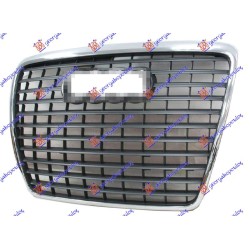 Maskë pvc/grilë gri (kornizë krom) për AUDI A6 08-10 - OEM: 4F0853651AN1QP Maskë pvc/grilë gri (kornizë krom) për AUDI A6 08-10 - OEM: 4F0853651AN1QP