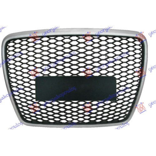 Maskë pvc/grilë (rs pamje) krom/me ngjyrë të zezë për AUDI A6 08-10