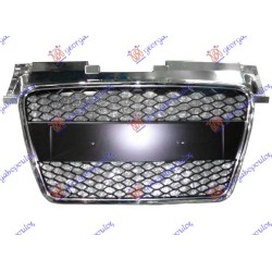 Maskë pvc/grilë (rs pamje) krom/me ngjyrë të zezë për AUDI TT 06-14