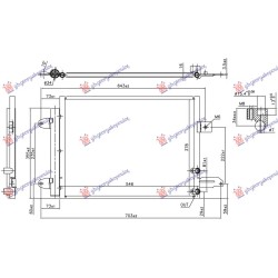 Radiator i kondicionerit 2.5 benzinë (RS) (marsh manual/automatik) (546x378x16) për AUDI A3 08-12 - OEM: 8J0820411A Radiator i kondicionerit 2.5 benzinë (RS) (marsh manual/automatik) (546x378x16) për AUDI A3 08-12 - OEM: 8J0820411A